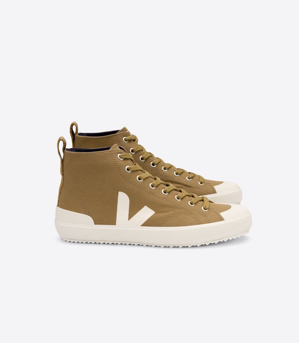 Veja Sneakers Dam - Nova Höga Top Canvas - Bruna/Vita - 062197-SUK